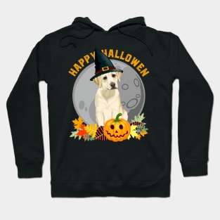 Happy Halloween Labrador Retriever Dog and Pumpkin Hoodie